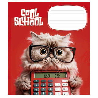 Тетрадь ученическая "Cool School" 012-3307L-3 в линию, 12 листов