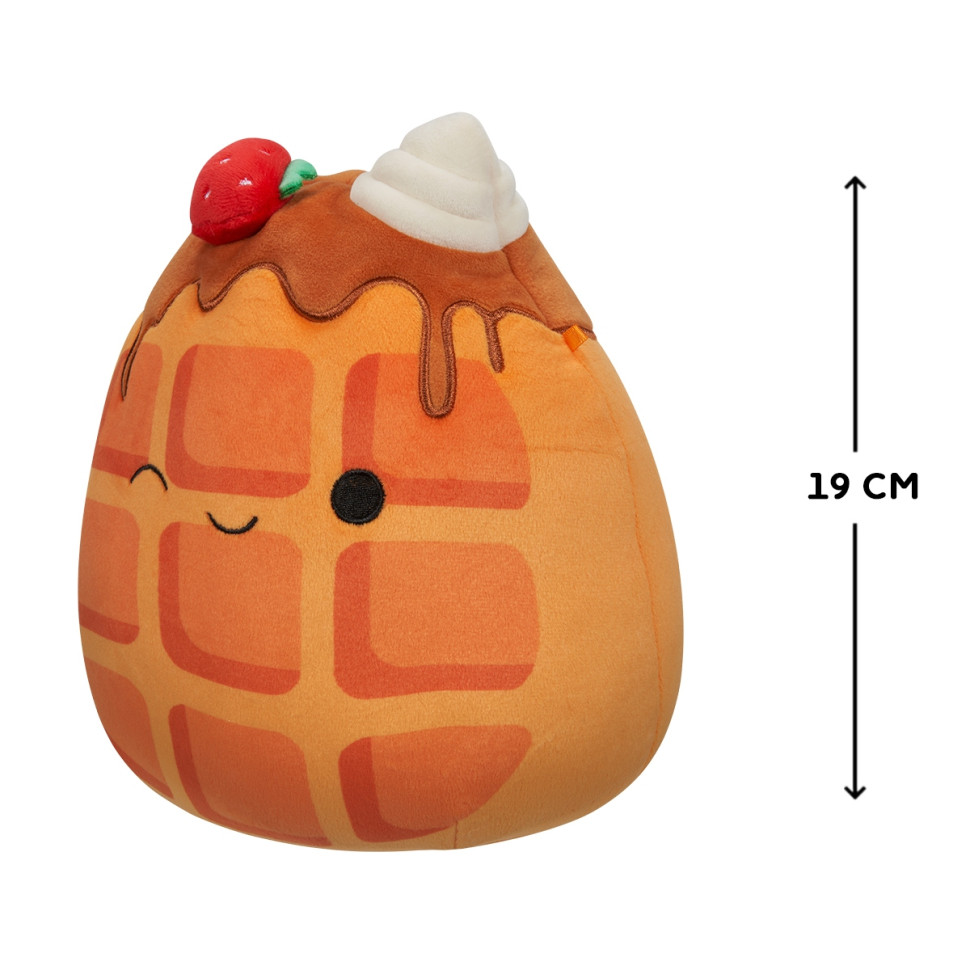 Мягкая игрушка Вафелька Вивер с клубничкой Squishmallows SQCR05376, 19 см опт, дропшиппинг