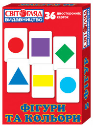 Учебный материал "Фигуры и цвета" 13106049 на укр. языке