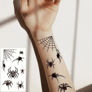Набор детских временных татуировок "Halloween black" tatto-halloween-black-set-30