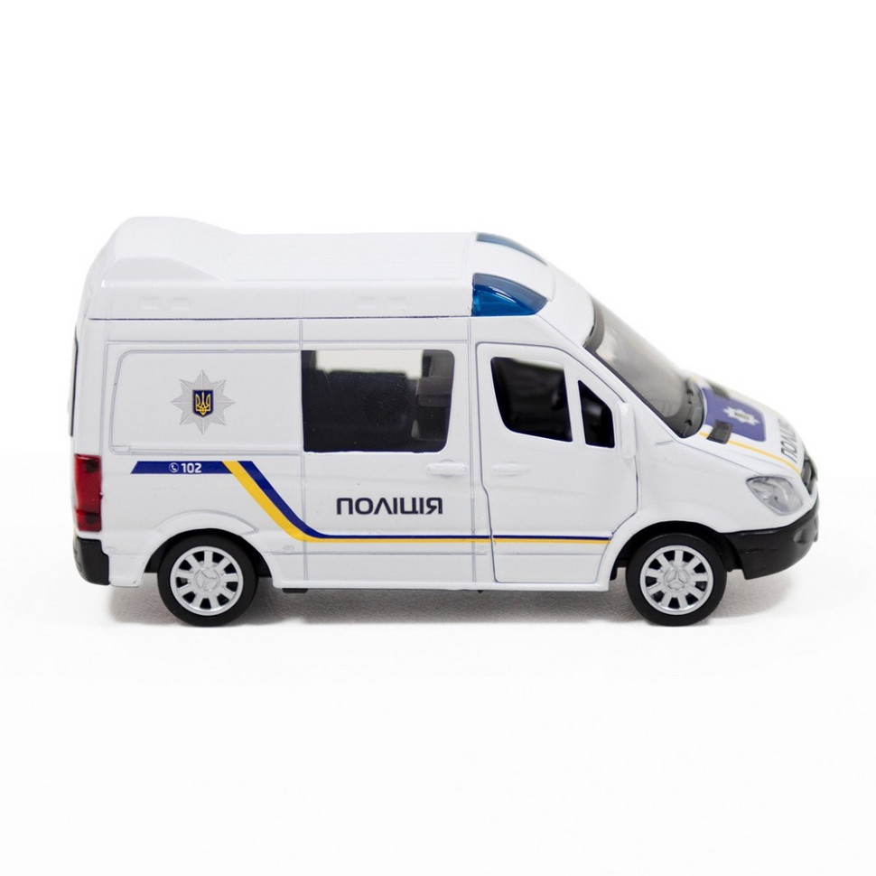Автомодель дитяча Поліція Mersedes-Benz Sprinter TechnoDrive 250294 інерційна - гурт(опт), дропшиппінг