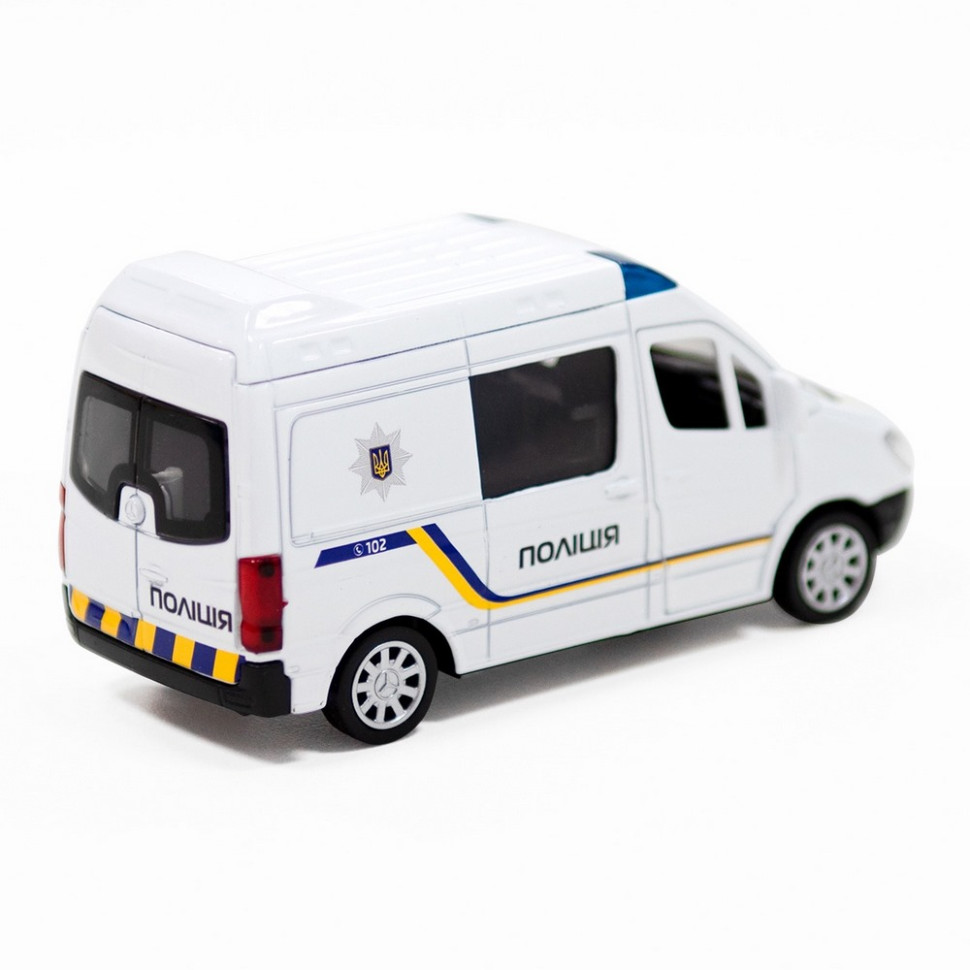 Автомодель дитяча Поліція Mersedes-Benz Sprinter TechnoDrive 250294 інерційна - гурт(опт), дропшиппінг
