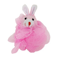 Мочалка для купання малюків Кролик MGZ-0912(Pink) нейлон