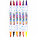Набір двоколірних фломастерів 9 штук 18 кольорів 8059-18 в пластиковому боксі - гурт(опт), дропшиппінг 