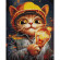 Алмазная мозаика "Котик Энергетик" ©Марианна Пащук Brushme DBS1122 40х50 см опт, дропшиппинг
