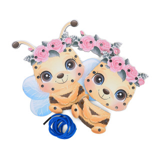 Деревянная игрушка-шнуровка "Пчелка" MD 0769(Bee) от 3 лет