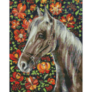 Алмазная мозаика "Верный конь" ©Светлана Теренчук Идейка AMC7673 без подрамника 40х50 см