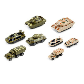 Набір військових машинок 1:64 3313-44 метал-пластик, 4 шт
