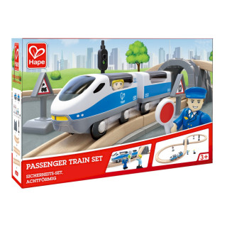 УЦЕНКА!!! Игрушечная деревянная железная дорога Hape E3729-UC с фигурками