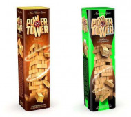 Развивающая настольная игра Джанга VEGA POWER TOWER 7802DT, 56 блоков