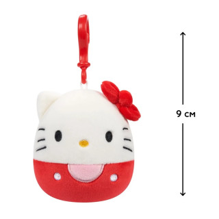 Детская мягкая игрушка на клипсе серии "Хелоу Китти" Хелоу кити Squishmallows SQSN00270, 9 см