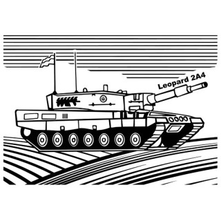 Картина-трафарет для раскрашивания песком А4 "Leopard" Т-а4188