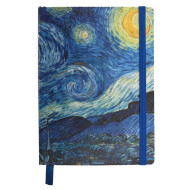 Дневник-мотиватор недатированный Ван Гог "Звездная ночь" 21202-KR в книжном переплете