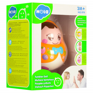 Детская неваляшка 979 с подвижным лицом