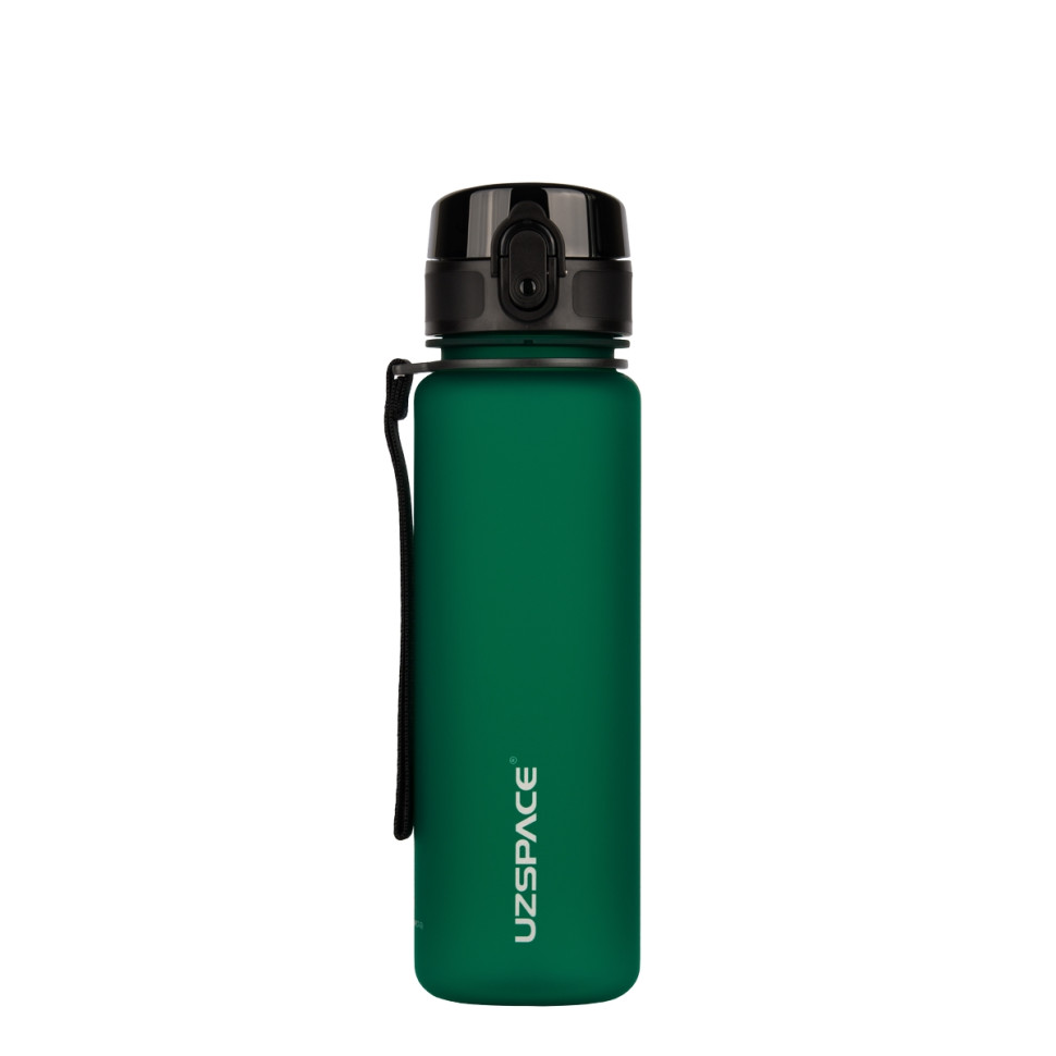 Бутылка для воды UZSPACE 3026(Dark-Green) 500 мл, темно-зеленая опт, дропшиппинг