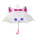 Детский зонт Кошка UM2610 пластик, крепление,  60 см опт, дропшиппинг