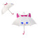 Детский зонт Кошка UM2610 пластик, крепление,  60 см опт, дропшиппинг
