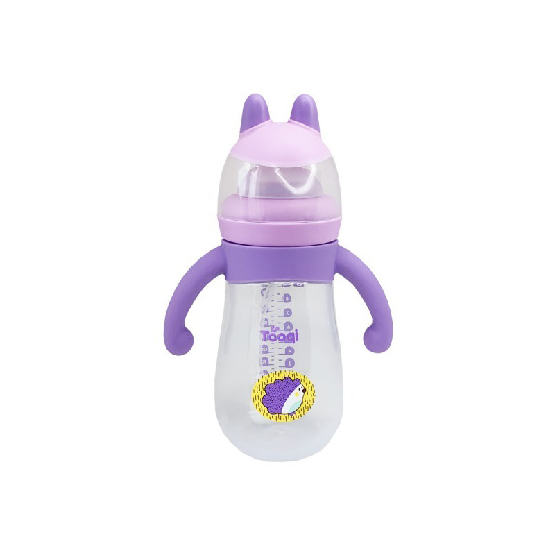 Пляшечка пластикова з силіконовими ручками MGZ-0200(Violet) 260 мл - гурт(опт), дропшиппінг 