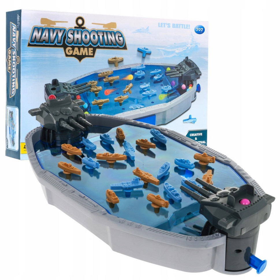 Настольная игра «Морской бой» 707-126 игровое поле, фишки-корабли, шарики опт, дропшиппинг