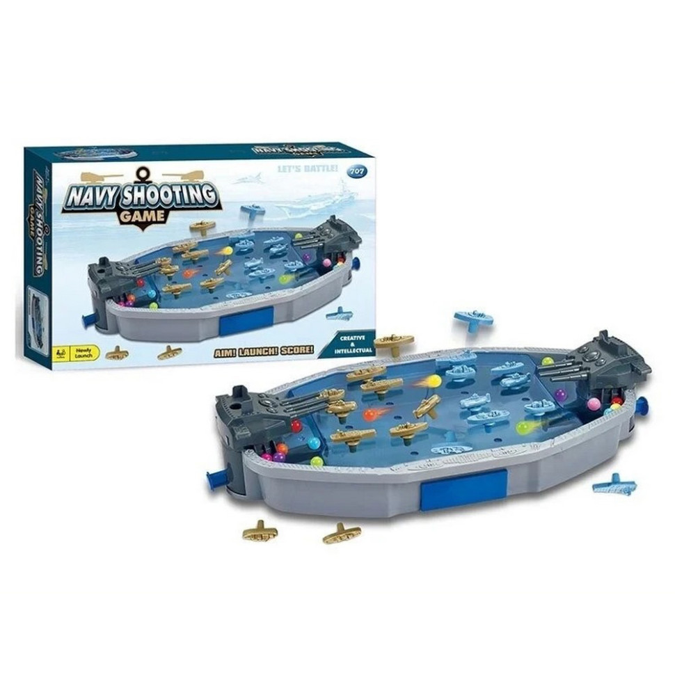Настольная игра «Морской бой» 707-126 игровое поле, фишки-корабли, шарики опт, дропшиппинг