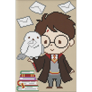 Алмазная мозаика без подрамника "Harry Potter: Письма для Гарри" WB AMC20511, 20х30 см