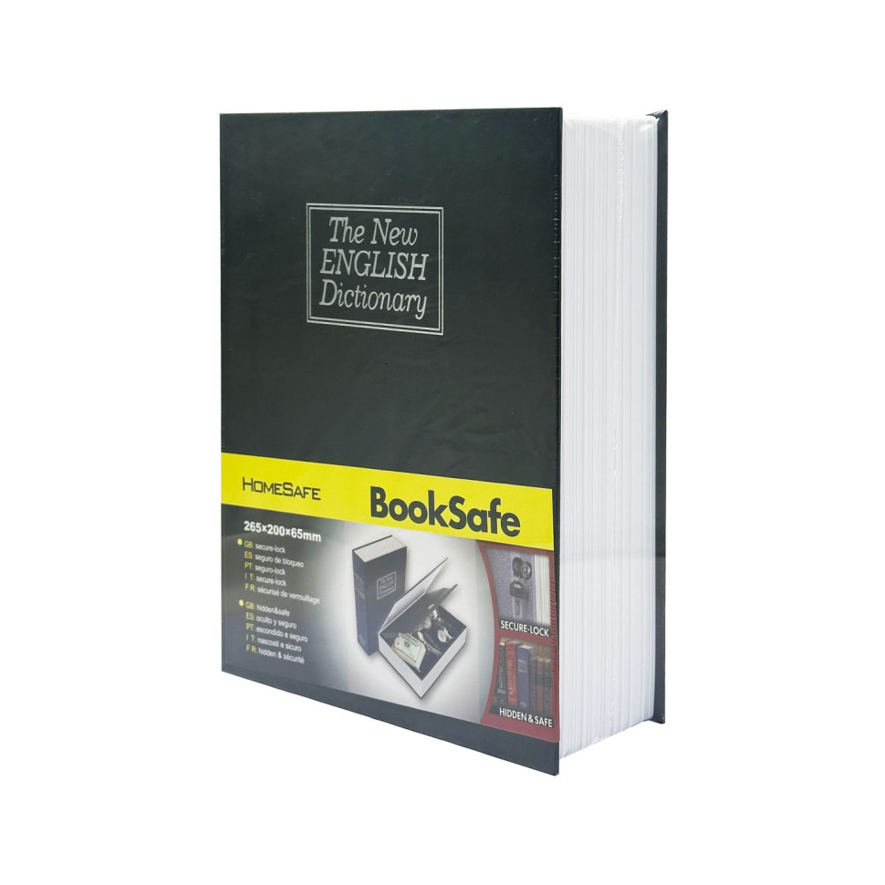 Сейф-книга с ключом для хранения KBS-803(Black) большая, 26,5х20х6,5 см опт, дропшиппинг