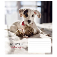 Тетрадь ученическая "Be joyful always" 018-3263L-4 в линию, 18 листов
