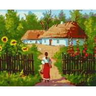 Картина по номерам "Украинские избушки" Art Craft 10350-AC 40х50 см