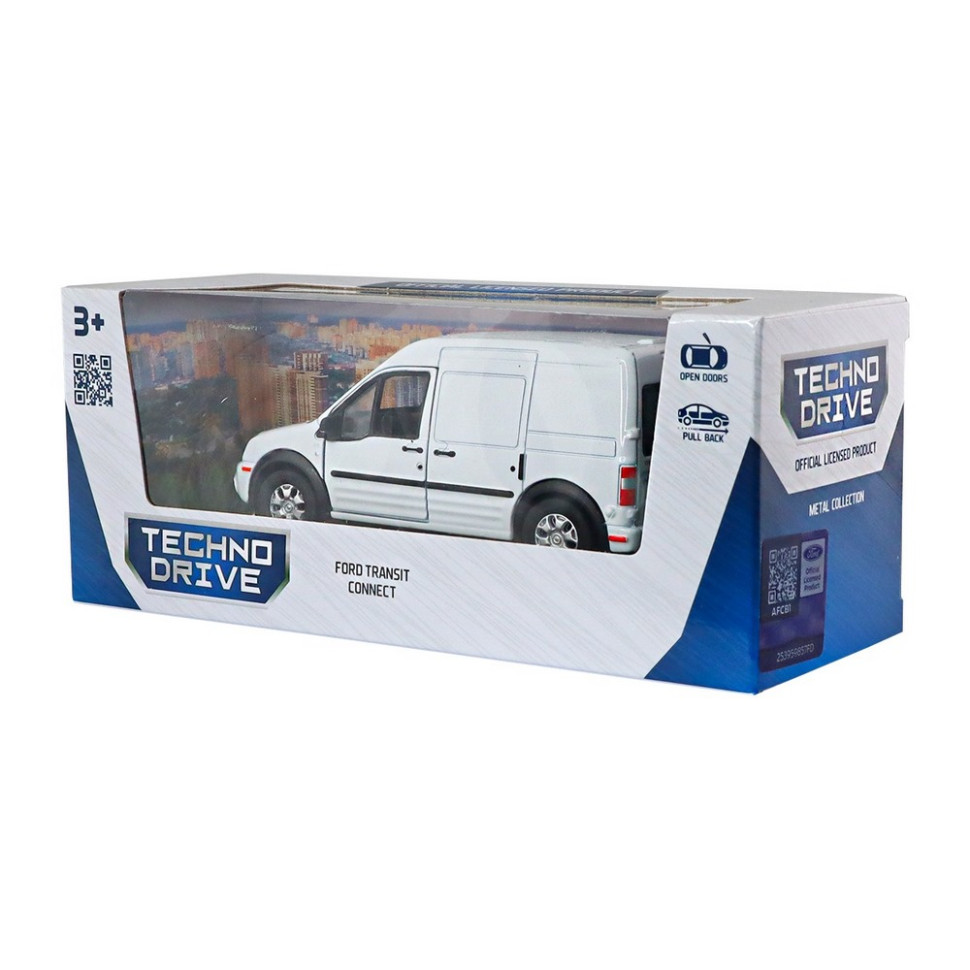 Автомодель Ford Transit Connect TechnoDrive 250386W масштаб 1:43 - гурт(опт), дропшиппінг