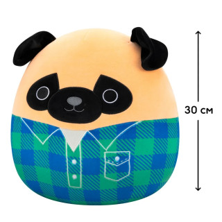 М'яка іграшка Мопс Принц у сорочці Squishmallows SQCR06622, 30 см