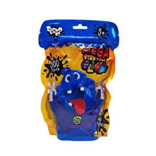 УЦЕНКА!!! Лизун-антистресс "Mega Stretch Slime" Danko Toys SLM-12-01U(Violet)-UC 500 гр