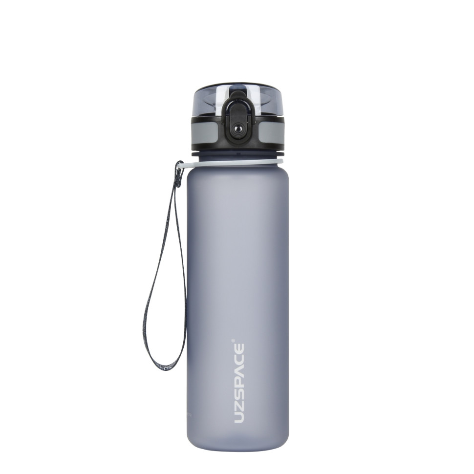 Бутылка для воды UZSPACE 3026(Grey) 500 мл, серая опт, дропшиппинг