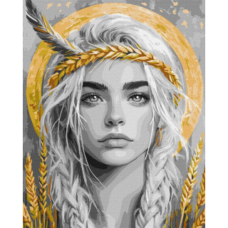 Картина по номерам "Колоски в волосах" ©art_selena_ua KHO8558, 40х50 см
