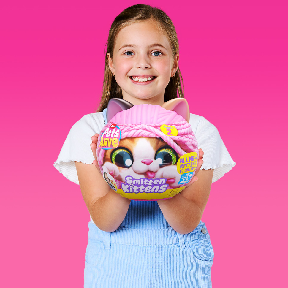 Интерактивный игровой набор-сюрприз Игривые котята Pets & Robo Alive S2 9568, 10 разных звуков опт, дропшиппинг