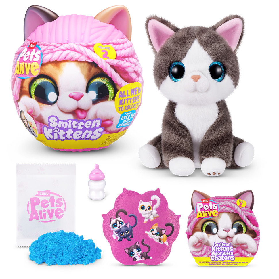 Интерактивный игровой набор-сюрприз Игривые котята Pets & Robo Alive S2 9568, 10 разных звуков опт, дропшиппинг