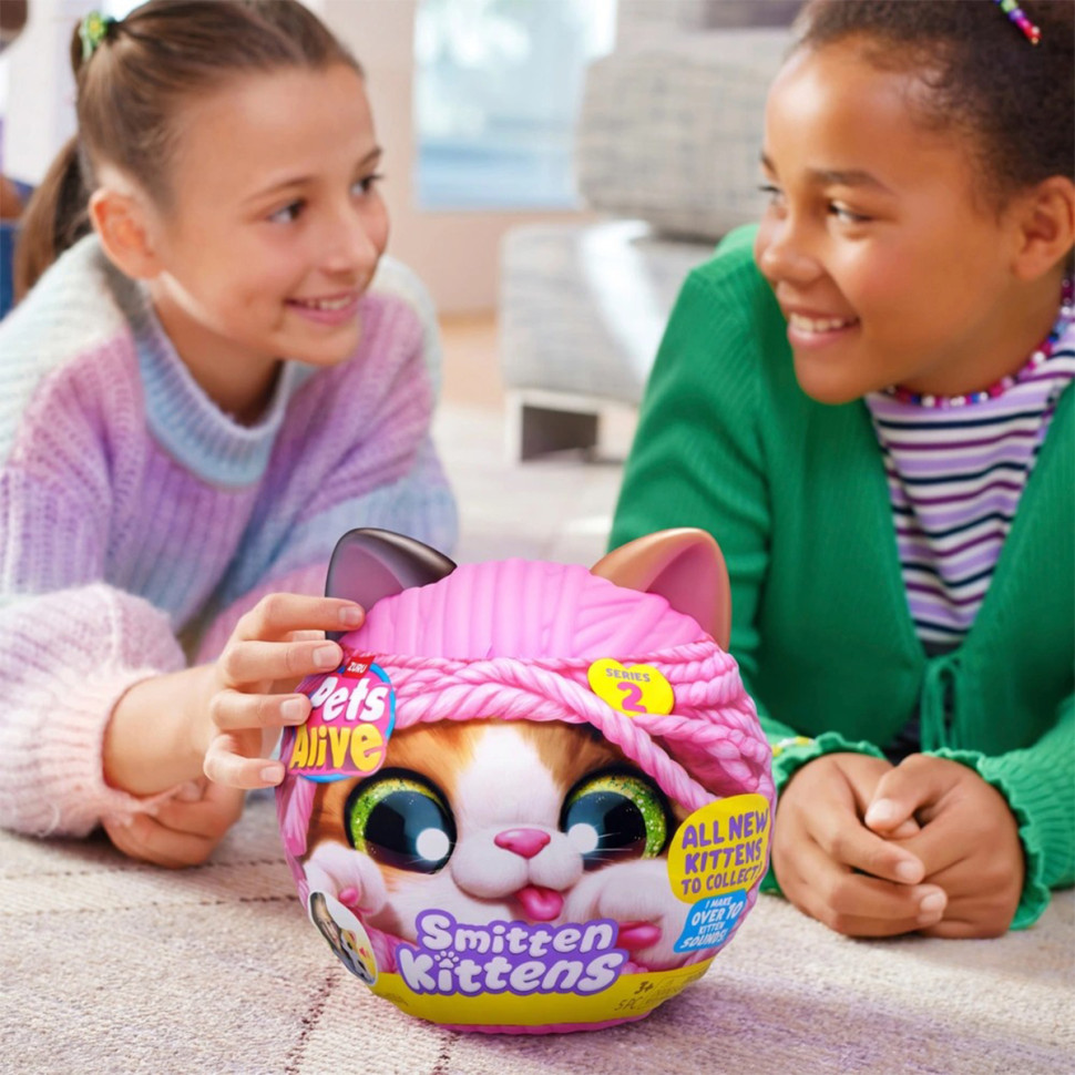 Интерактивный игровой набор-сюрприз Игривые котята Pets & Robo Alive S2 9568, 10 разных звуков опт, дропшиппинг