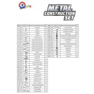 Конструктор металевий 