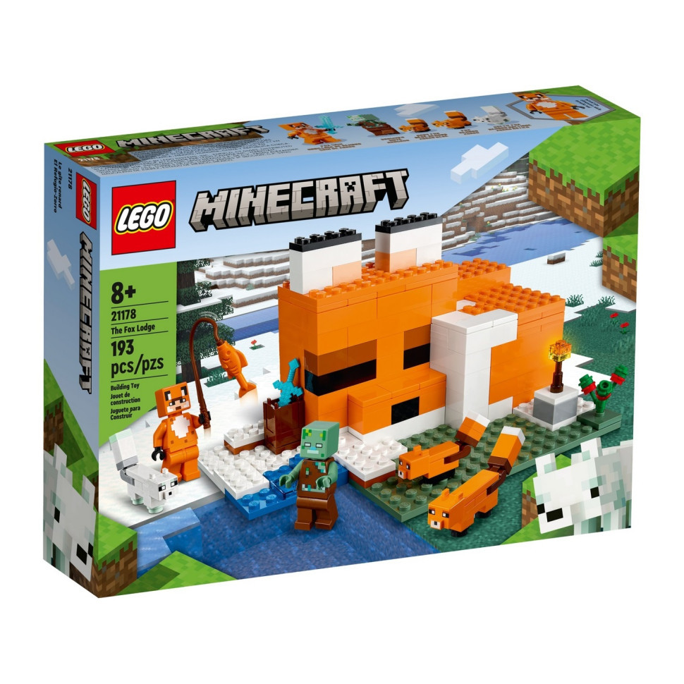 УЦІНКА! Конструктор LEGO Minecraft Хатина лисиці 21178-UC - гурт(опт), дропшиппінг 