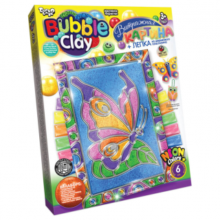Набір для творчості Вітражна картина Bubble Clay 8063DT, 6 видів 