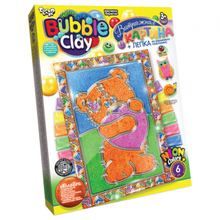 Набір для творчості Вітражна картина Bubble Clay 8063DT, 6 видів 