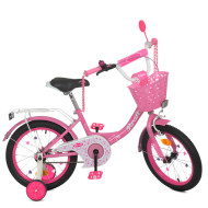 Велосипед дитячий PROF1 Y1611-1 16 дюймів, рожевий