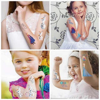 Набор временных татуировок "Холодное сердце" frozen-tattoo-mini-set-1-10, 10 штук, размер 12 × 7 см