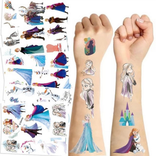 Набор временных татуировок "Холодное сердце" frozen-tattoo-mini-set-1-10, 10 штук, размер 12 × 7 см