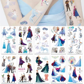 Набор временных татуировок "Холодное сердце" frozen-tattoo-mini-set-1-10, 10 штук, размер 12 × 7 см