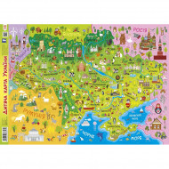 Плакат Детская карта Украины 92804 А1