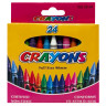 Набор восковых цветных карандашей Crayons 8496-24B 24 цвета опт, дропшиппинг