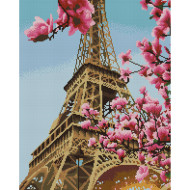 Алмазная мозаика "Весна в Париже" Brushme DBS1005 40х50 см