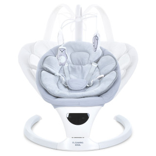 Укачивающий центр-шезлонг SOUL ME 1175 Light Gray