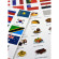 Игра с многоразовыми наклейками "Флаги" Умняшка KP-011 опт, дропшиппинг