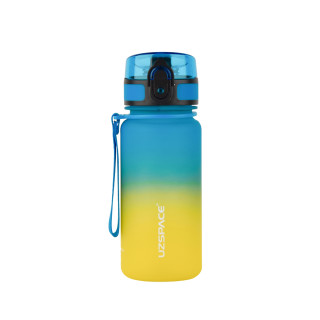 Пляшка для води UZSPACE 3034(Yellow-Blue) 350 мл, жовто-блакитна